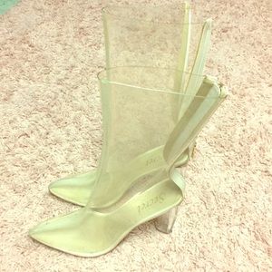Clear PVC heels
